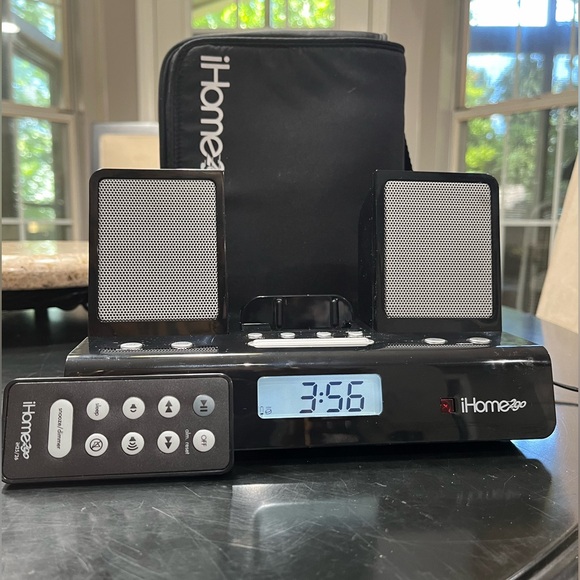 iHome Other - NEW iHome To Go Portable Alarm Clock iPod Player Docking Station New in Case
